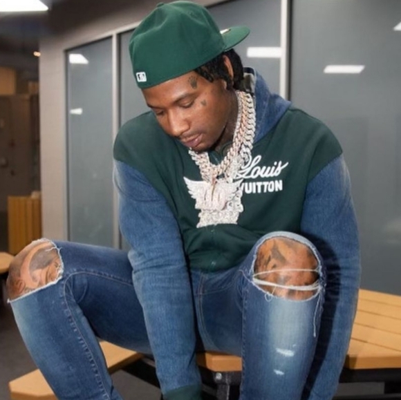 Authentic Louis Vuitton Hybrid Hoodie Denim Jacket - Picture 3 of 10